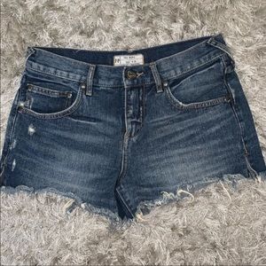 Free People Jean Shorts